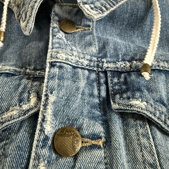 Free People Jean Jacket with hood - Picture 5 of 6